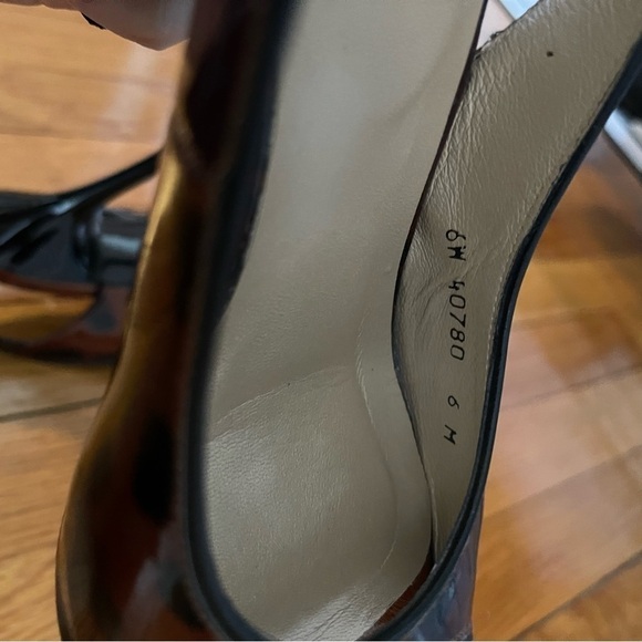 Stuart Weitzman Leopard Patent Slingback Heels - Picture 8 of 10